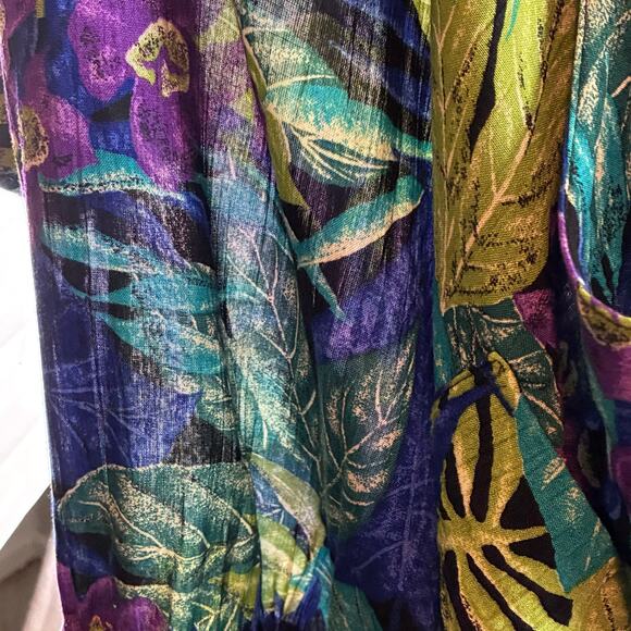 Vintage RJ Stevens Tropical Dress Women's 10 Paradise Beachy Resort Vacation - Picture 15 of 16